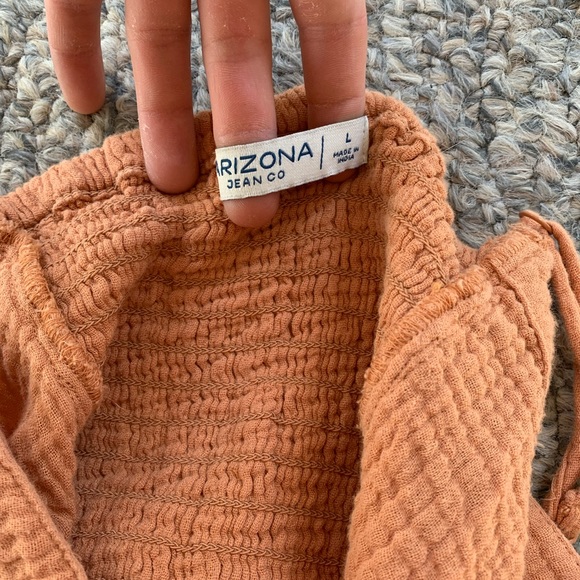 Light Pink/Orange Short Jumpsuit Romper - Picture 5 of 6